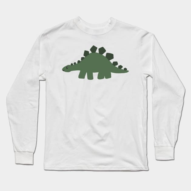 Stegosaurus drawn badly Long Sleeve T-Shirt by Xetalo